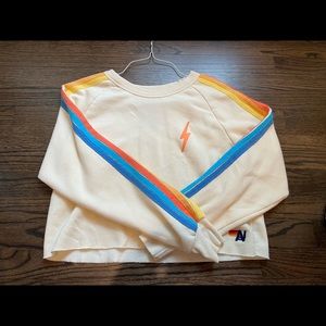 aviator nation hoodie neon rainbow